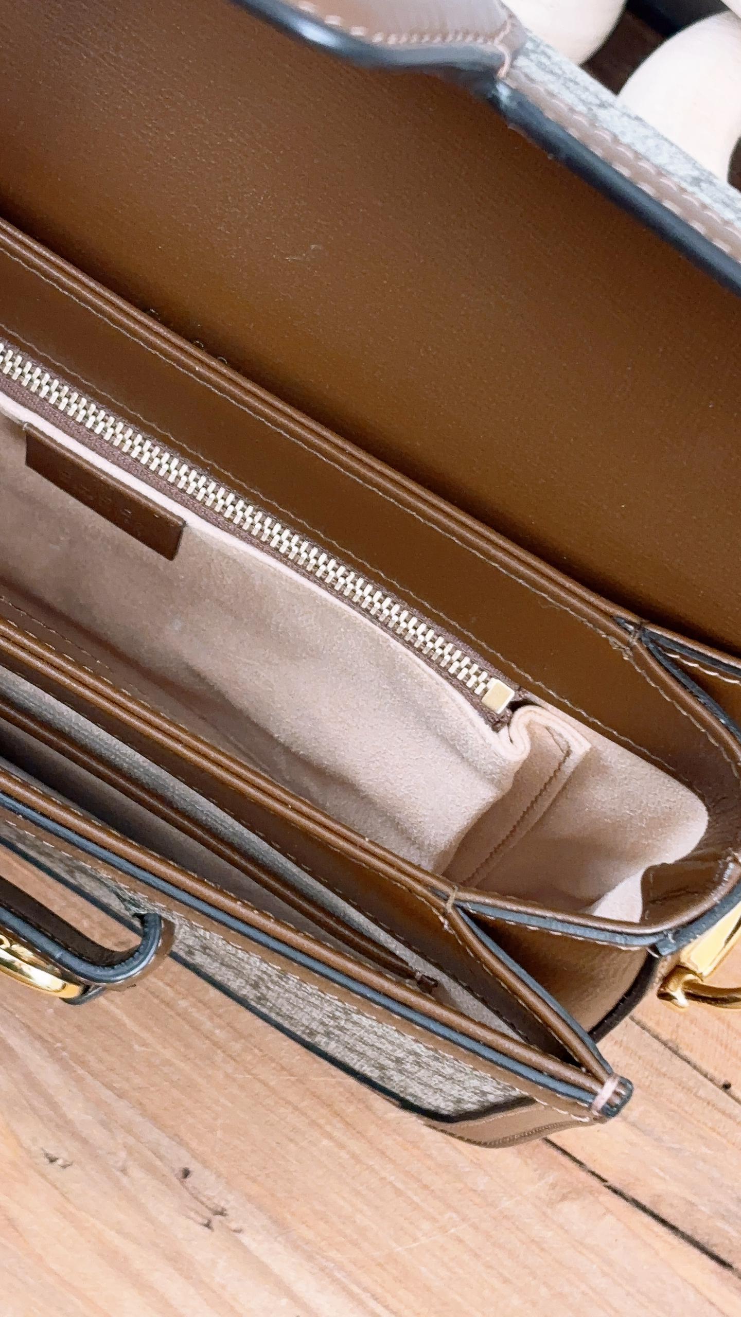 Gucci Brown Horsebit 1955 Medium Shoulder Bag