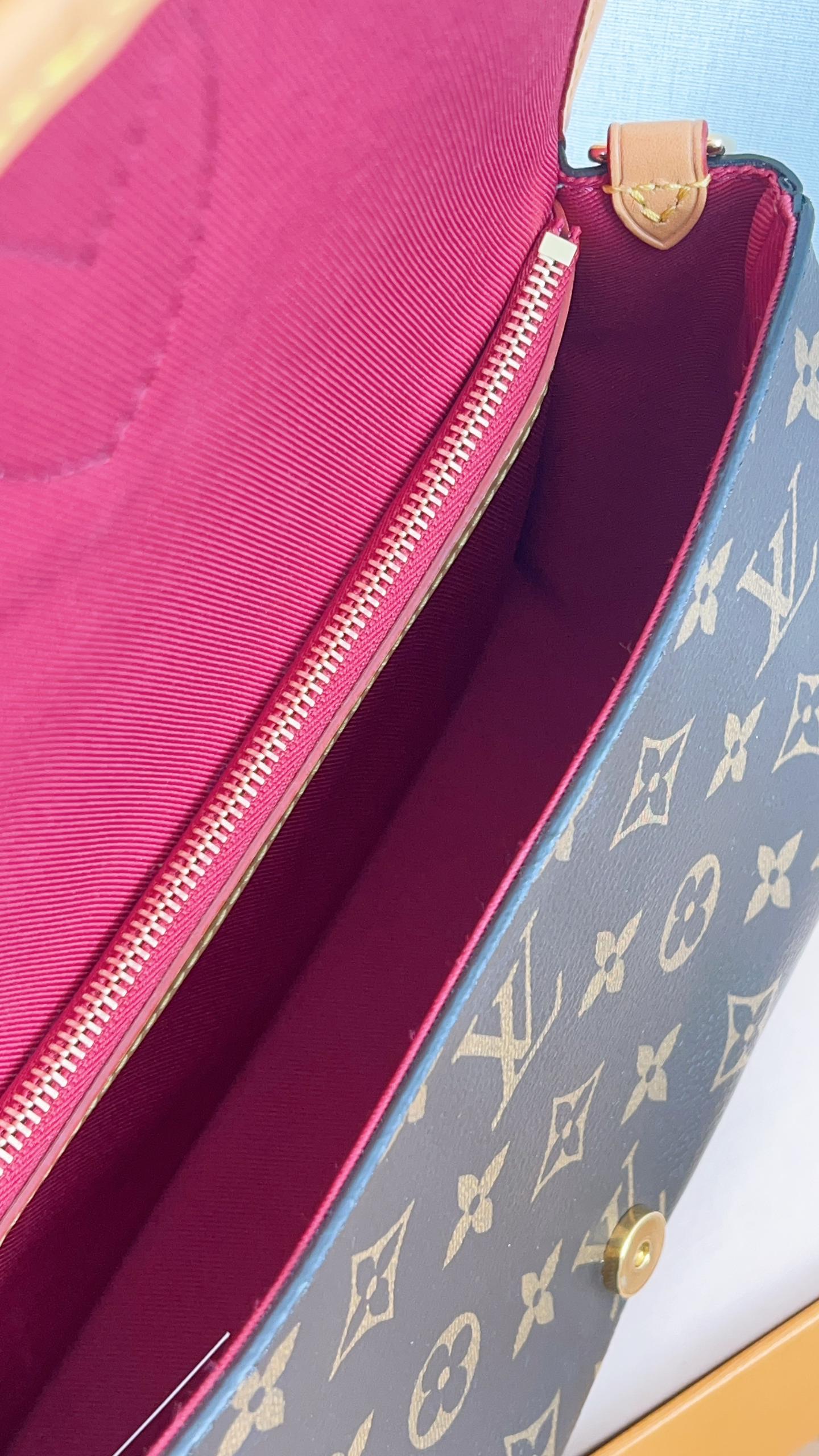 LV Monogram Fuchsia Diane