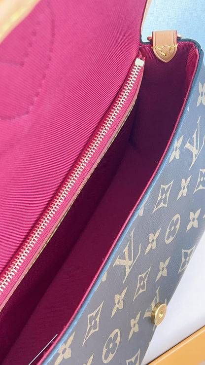 LV Monogram Fuchsia Diane