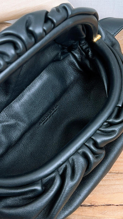 Bottega Veneta Black Chain Pouch Shoulder Bag