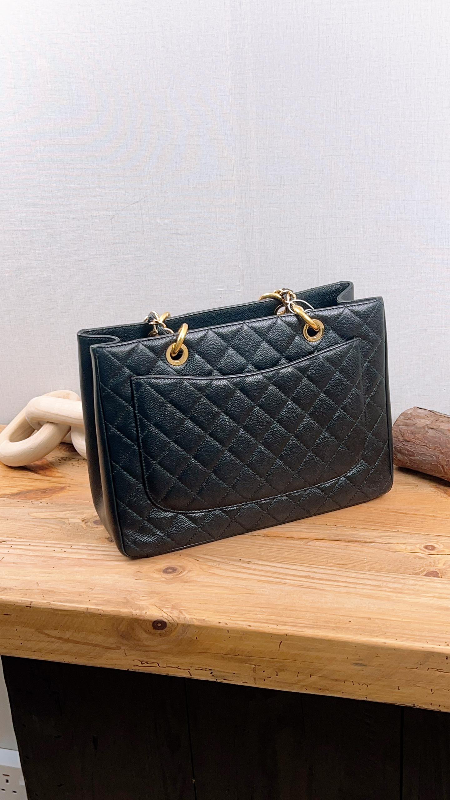 Chanel Black Caviar GST (GHW)
