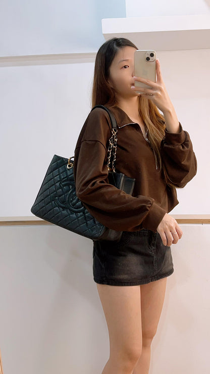 Chanel Black Caviar GST (GHW)