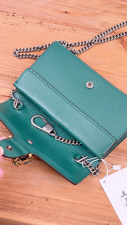 Dior Green Calfskin Supermini Dionysus