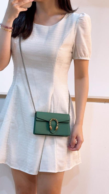 Dior Green Calfskin Supermini Dionysus