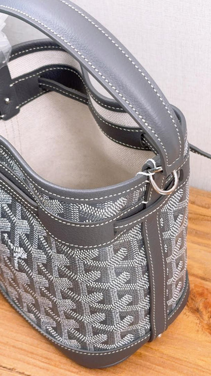 Goyard Grey Petit Flot Mini Bucket Bag
