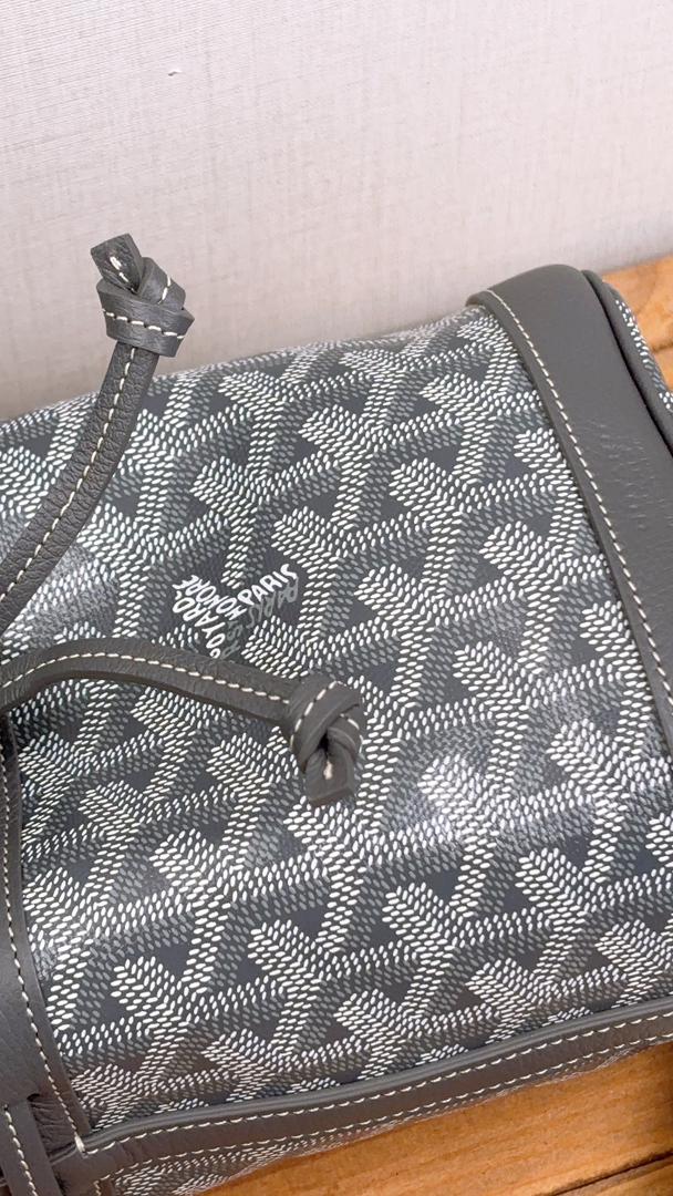 Goyard Grey Petit Flot Mini Bucket Bag