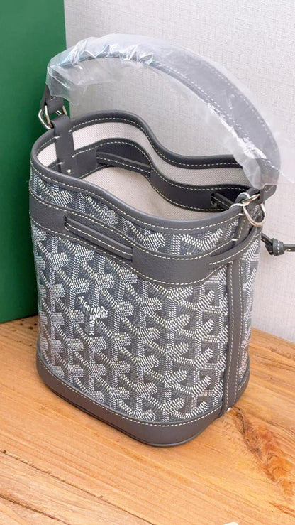 Goyard Grey Petit Flot Mini Bucket Bag