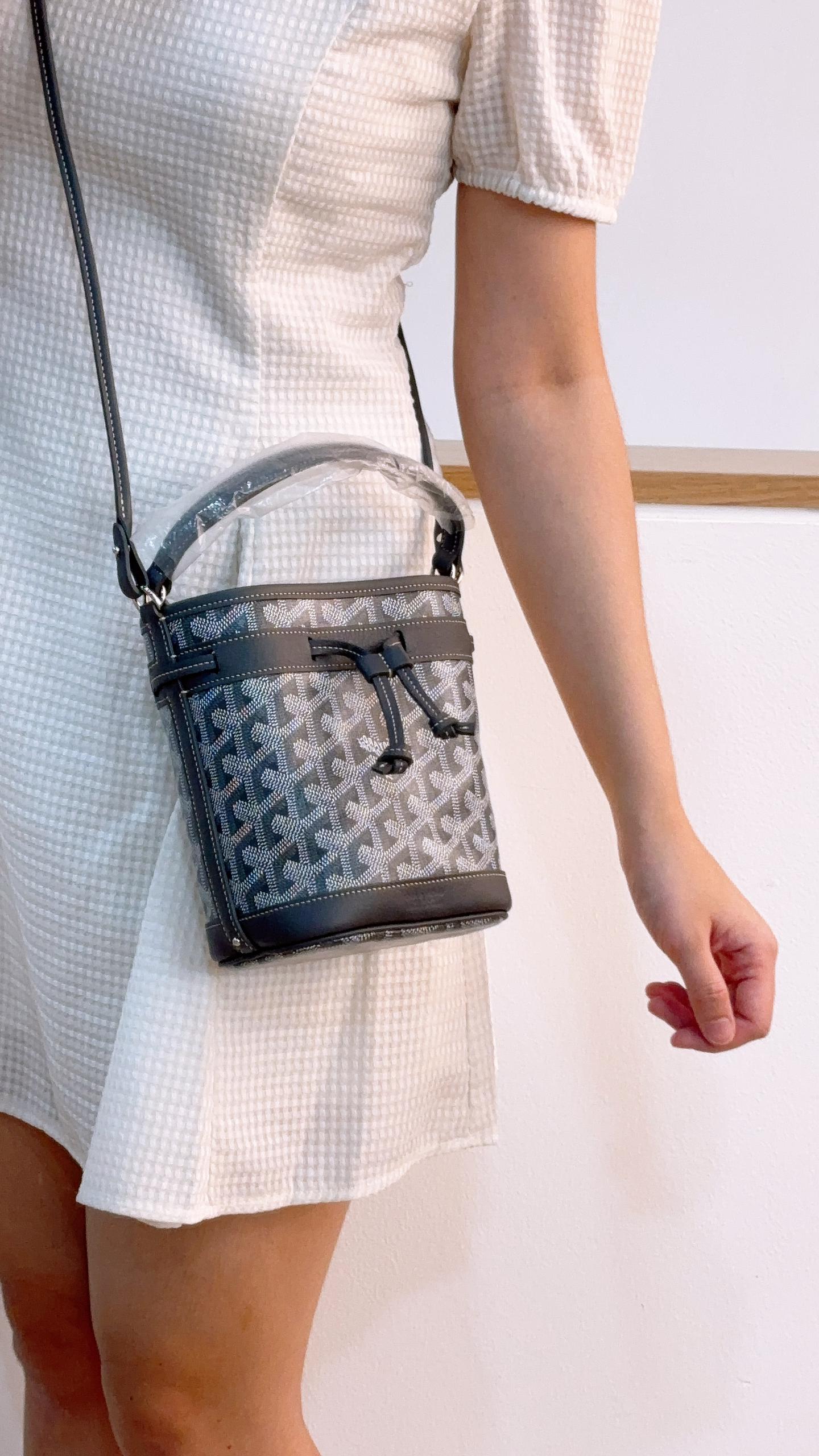 Goyard Grey Petit Flot Mini Bucket Bag