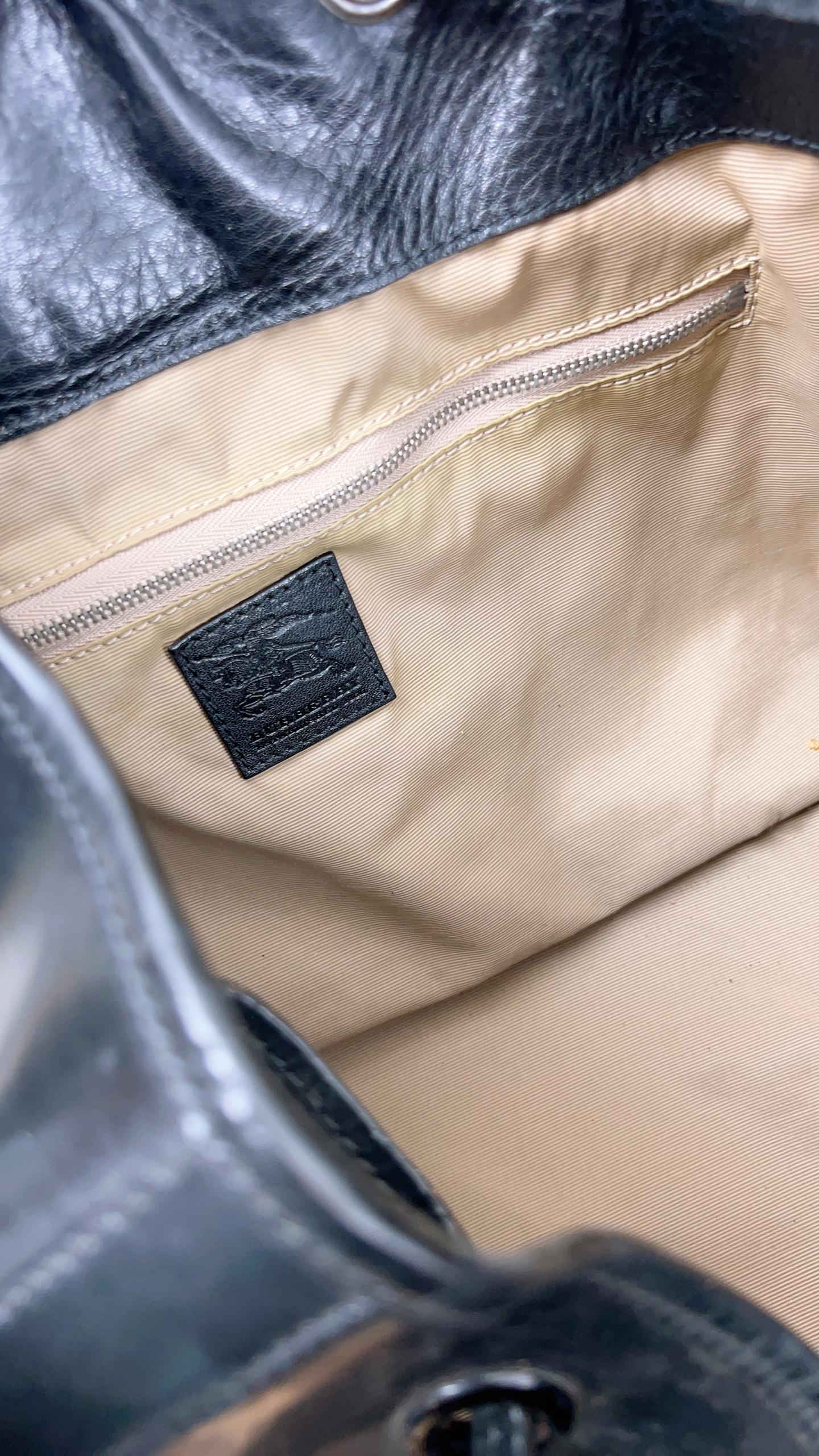 Burberry Nova Check Studded Warrior Armour Hobo Bag