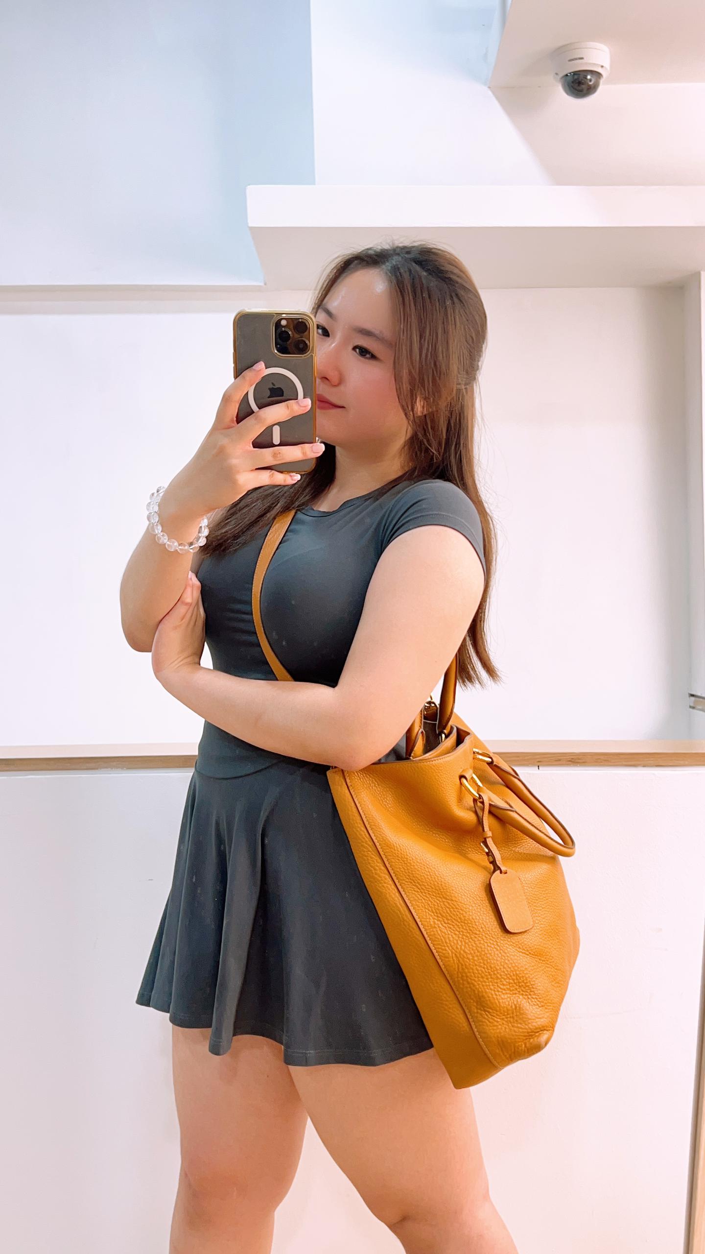 Prada Brown Vitello Daino Tote (GHW)
