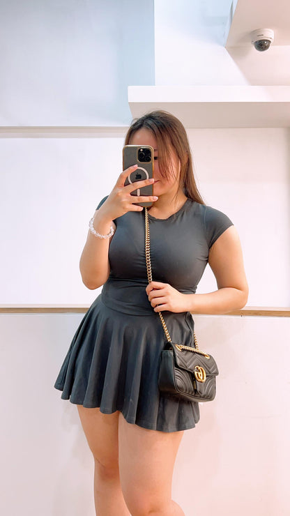 Gucci Black Mini Marmont (GHW)