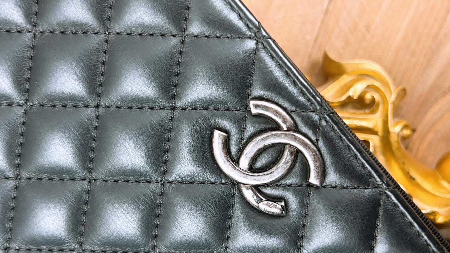 Chanel Black x Brown Calfskin Ballerine Flap (RHW)