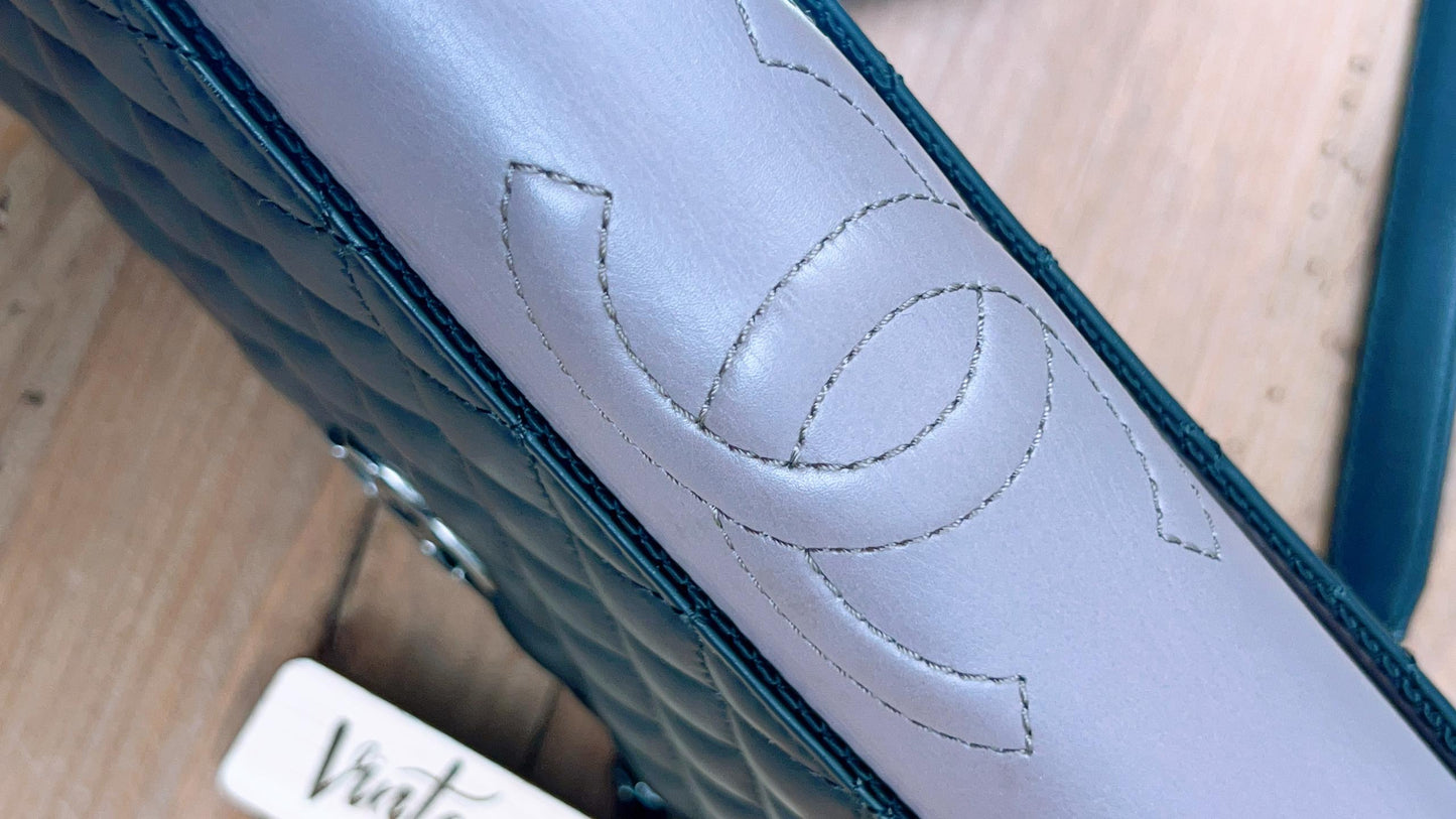 Chanel Black x Brown Calfskin Ballerine Flap (RHW)