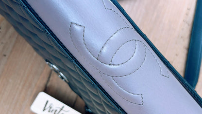 Chanel Black x Brown Calfskin Ballerine Flap (RHW)