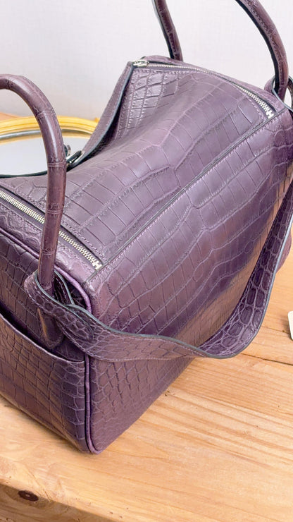 Hermes Violet Matte Niloticus Crocodile Lindy 26 (PHW)