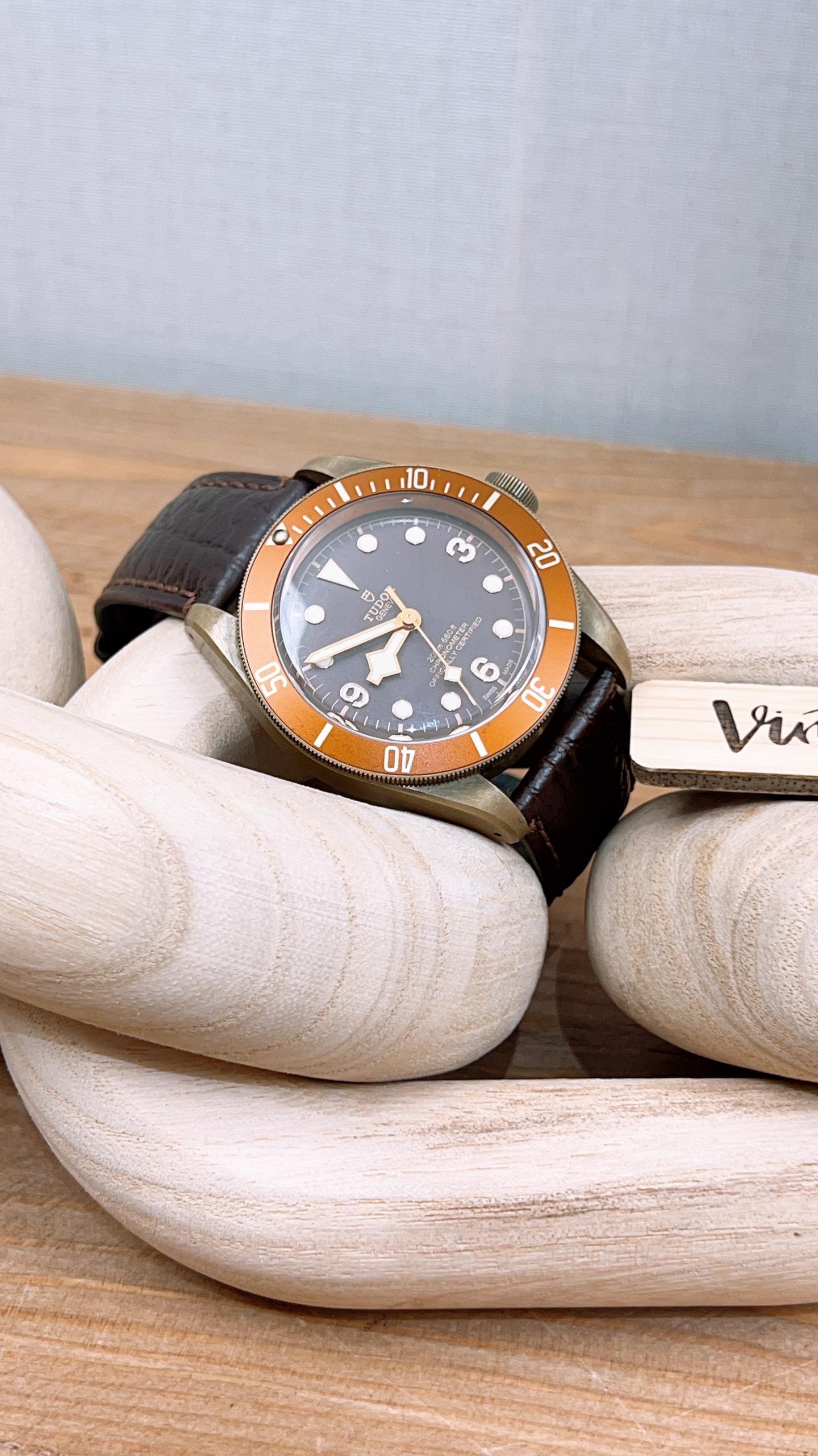 Tudor Brown Black Bay Bronze Auto Watch 43mm