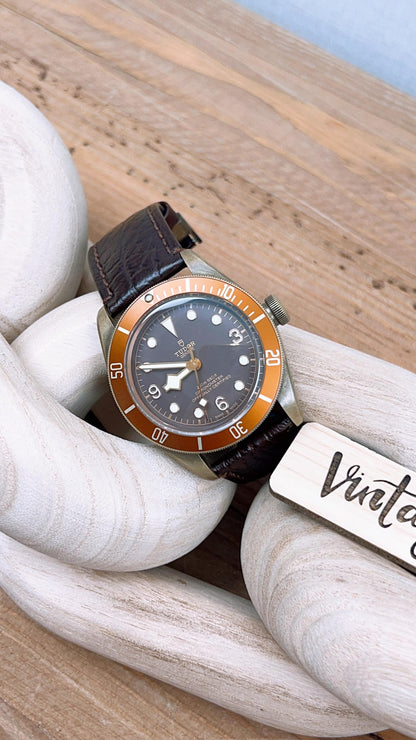 Tudor Brown Black Bay Bronze Auto Watch 43mm