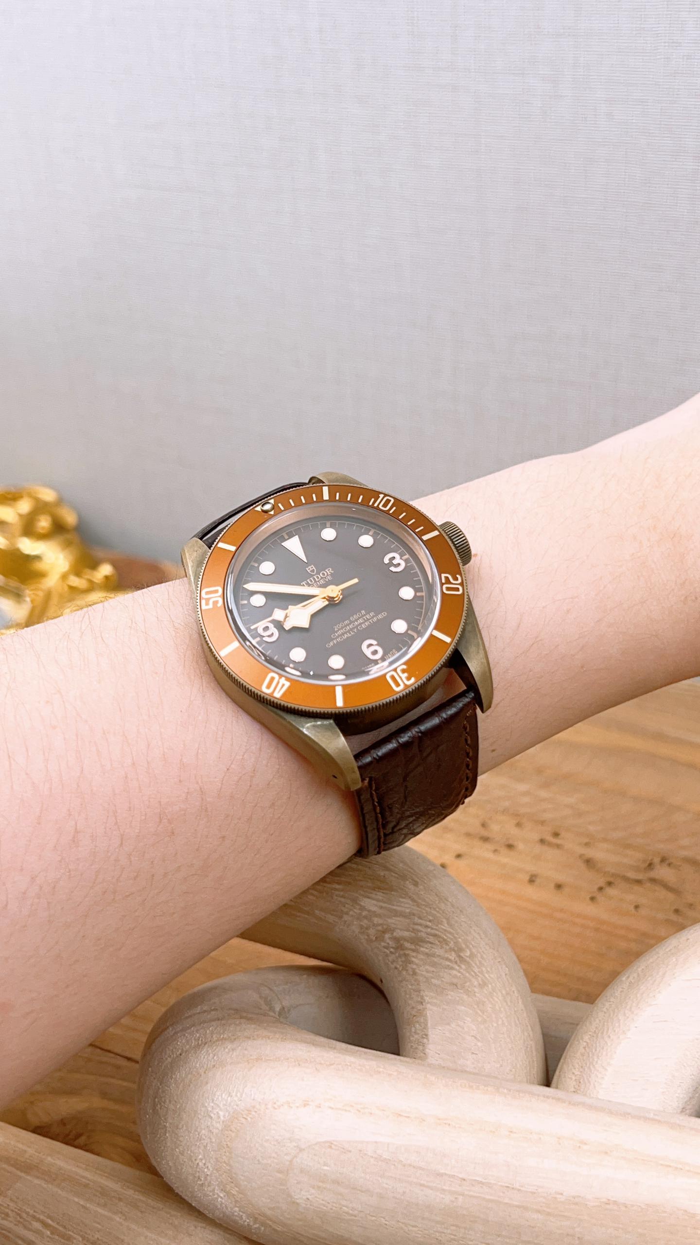 Tudor Brown Black Bay Bronze Auto Watch 43mm