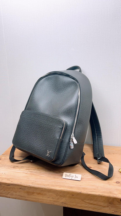 LV Black Taiga Alex Backpack
