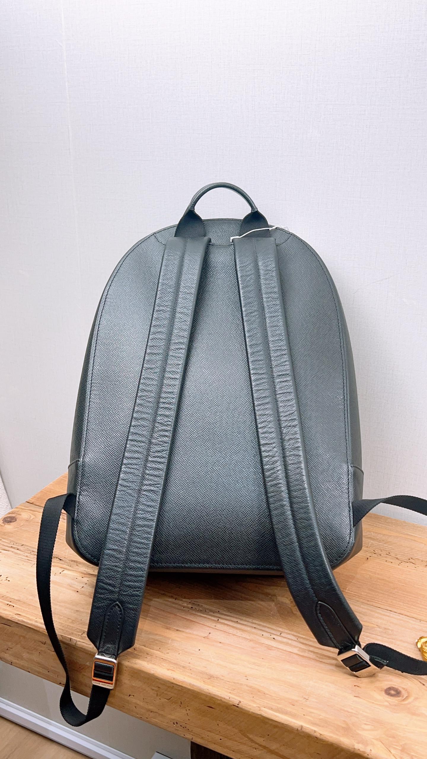 LV Black Taiga Alex Backpack