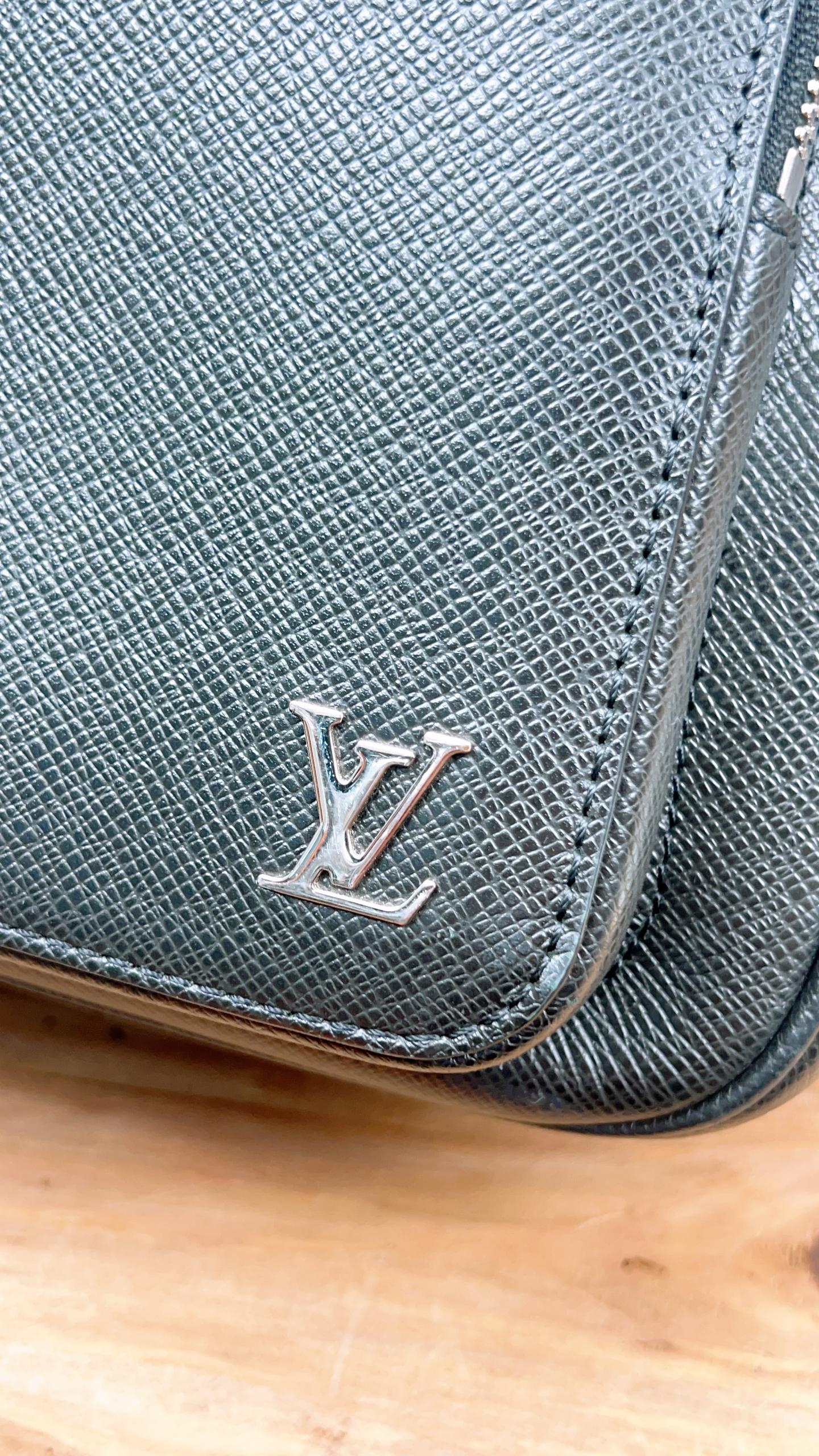 LV Black Taiga Alex Backpack