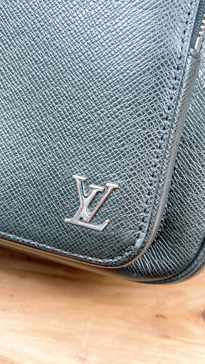 LV Black Taiga Alex Backpack