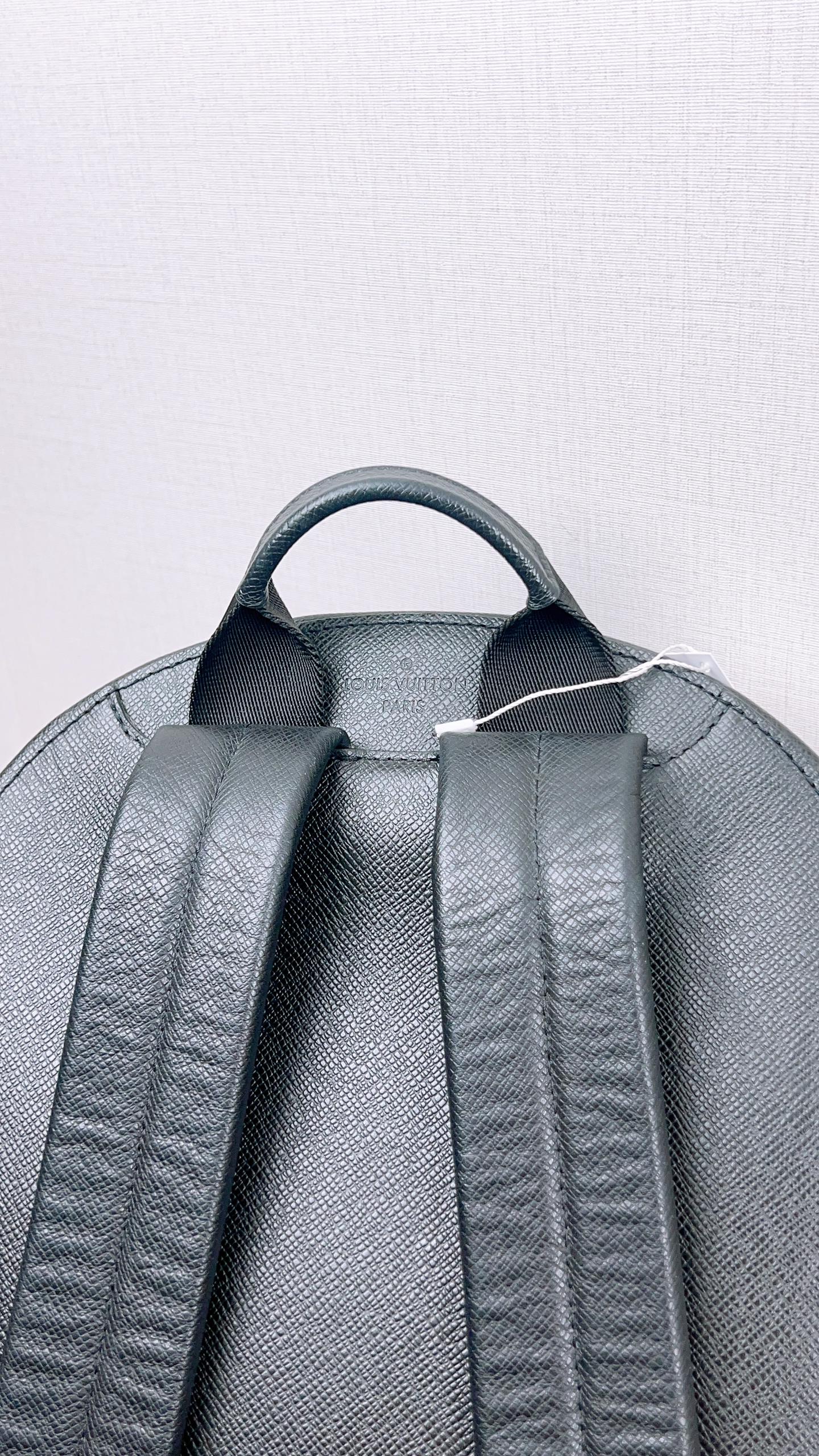 LV Black Taiga Alex Backpack