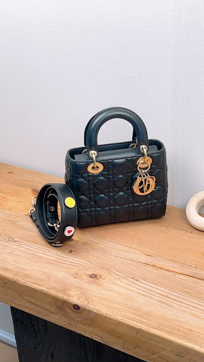 Dior Black Small Lady D (GHW)