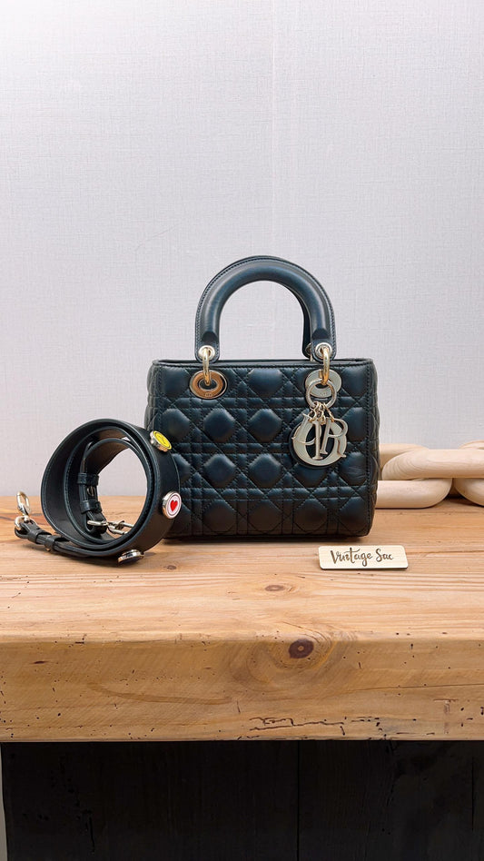 Dior Black Small Lady D (GHW)