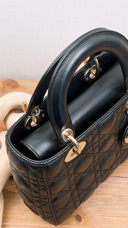 Dior Black Small Lady D (GHW)