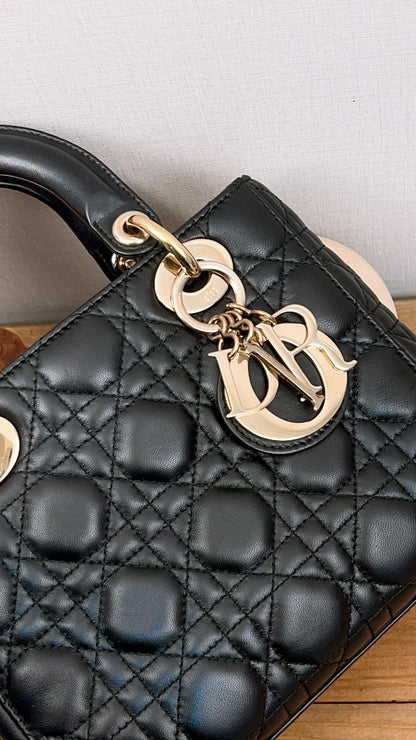 Dior Black Small Lady D (GHW)