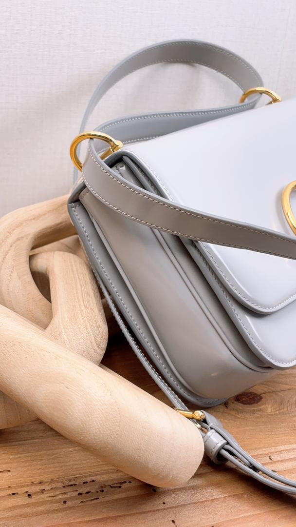 Gucci Grey Calfskin Siena Small Shoulder Bag