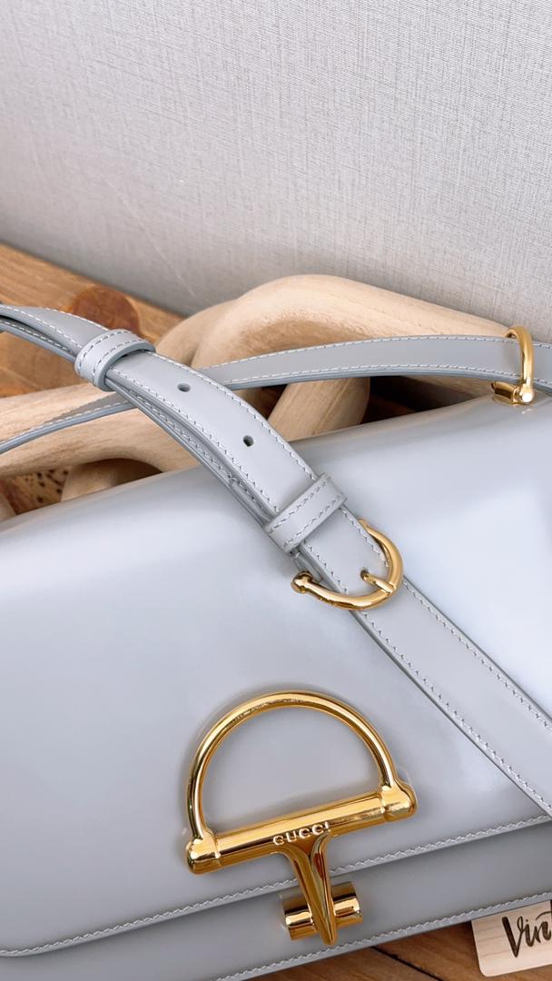 Gucci Grey Calfskin Siena Small Shoulder Bag
