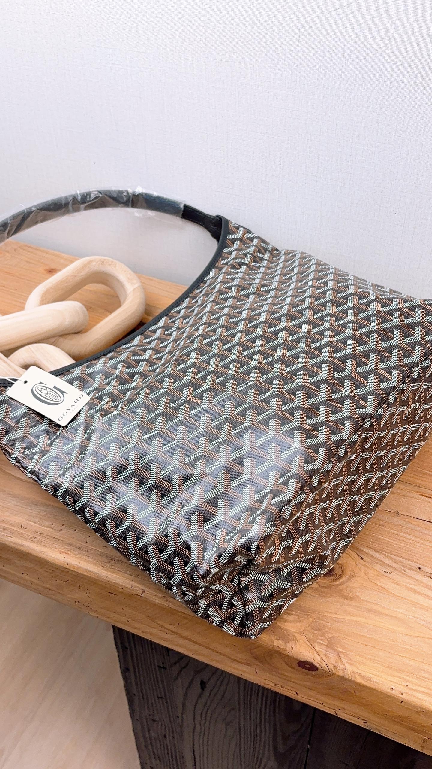 Goyard Black Boheme Hobo Bag