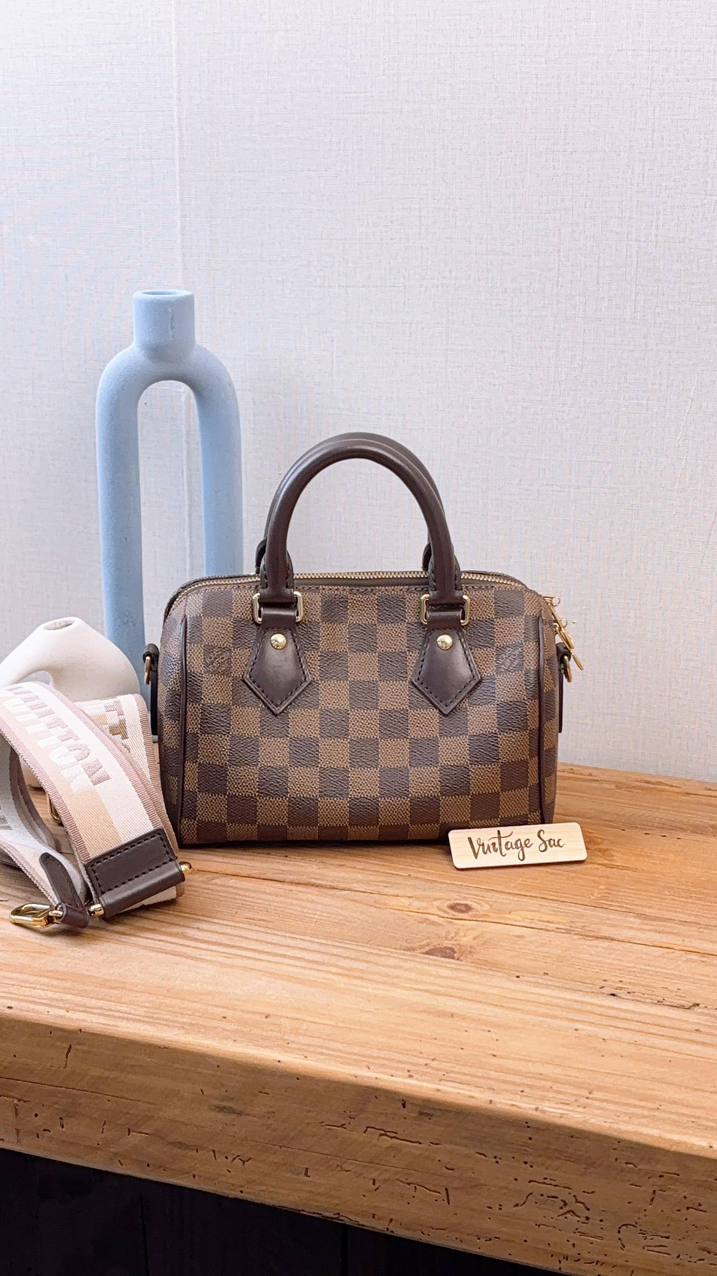LV Damier Ebene Speedy 20 Bandouliere