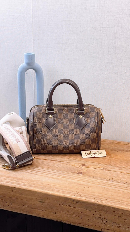 LV Damier Ebene Speedy 20 Bandouliere