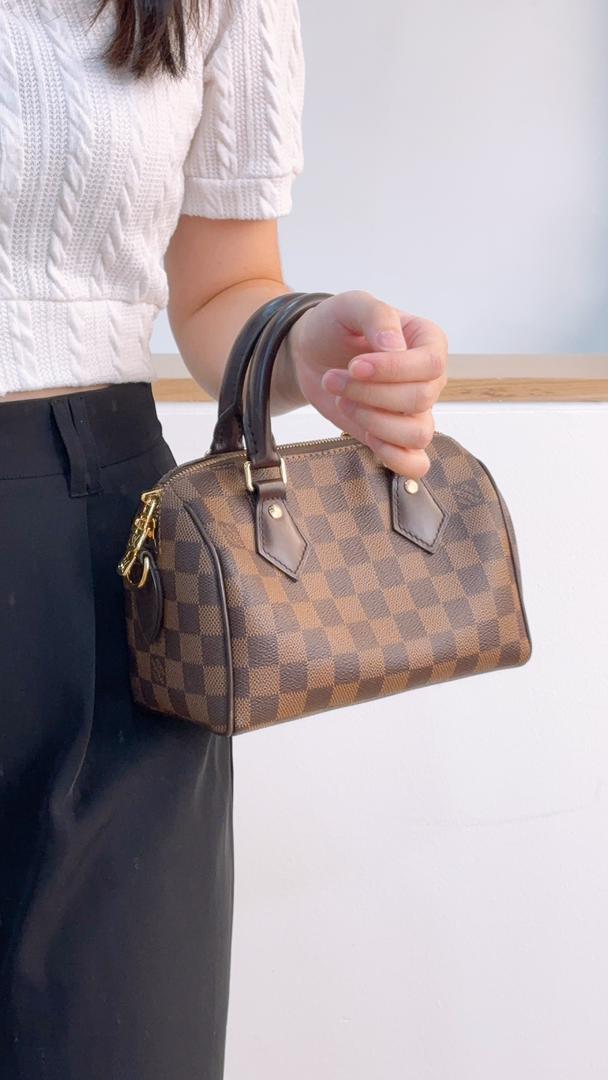 LV Damier Ebene Speedy 20 Bandouliere