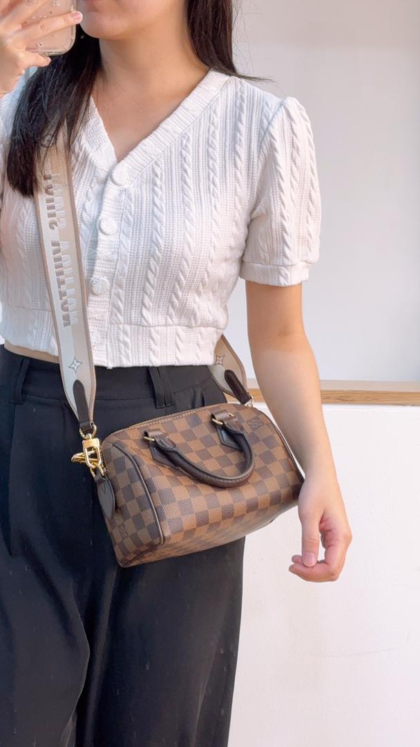 LV Damier Ebene Speedy 20 Bandouliere
