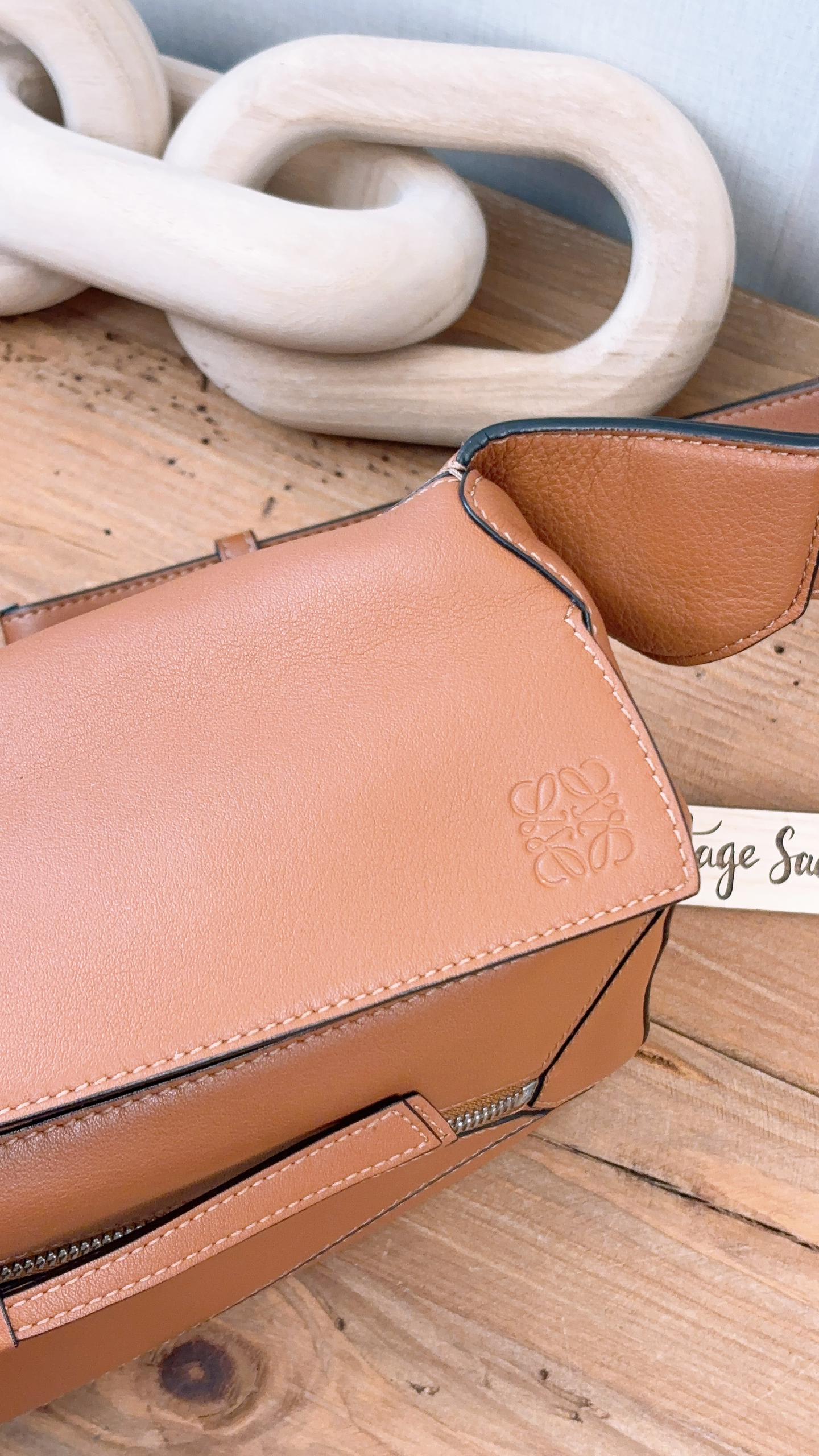 Loewe Tan Calfskin Puzzle Belt Bag