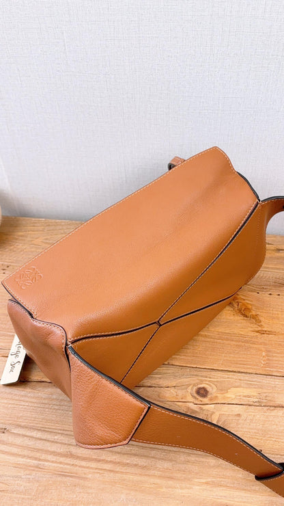 Loewe Tan Calfskin Puzzle Belt Bag