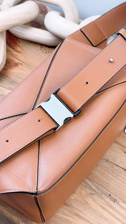 Loewe Tan Calfskin Puzzle Belt Bag