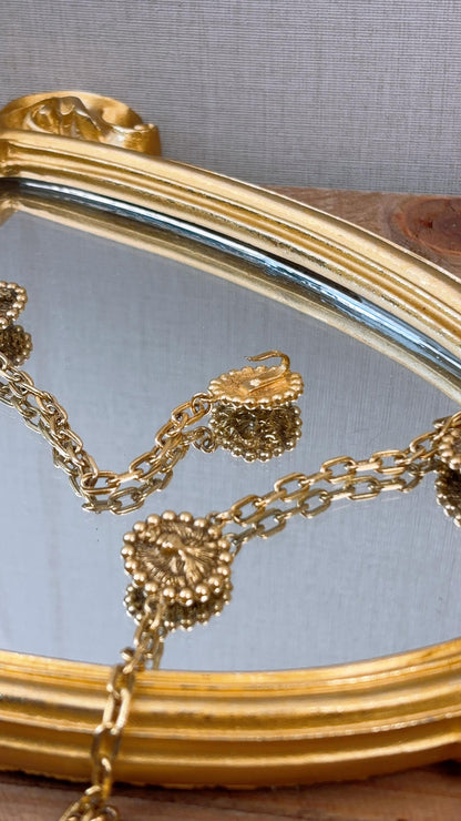 Chanel Gold Vintage Lion Head Charms CC Belt Chain