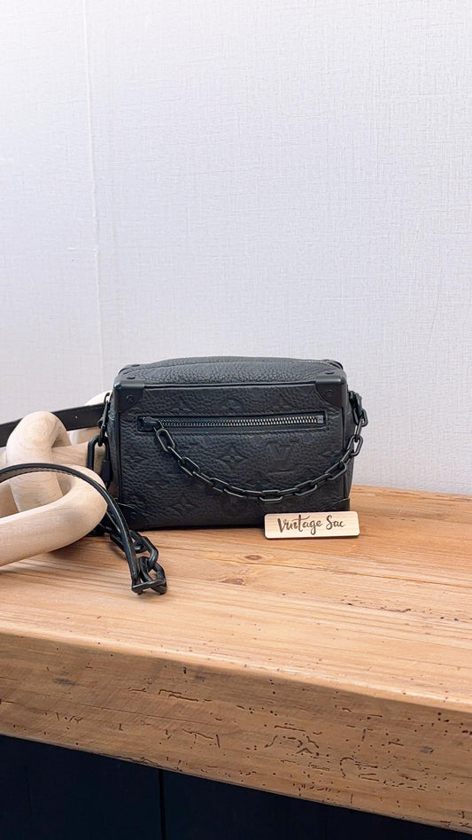 LV Black Taurillon Mini Soft Trunk