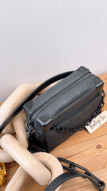 LV Black Taurillon Mini Soft Trunk