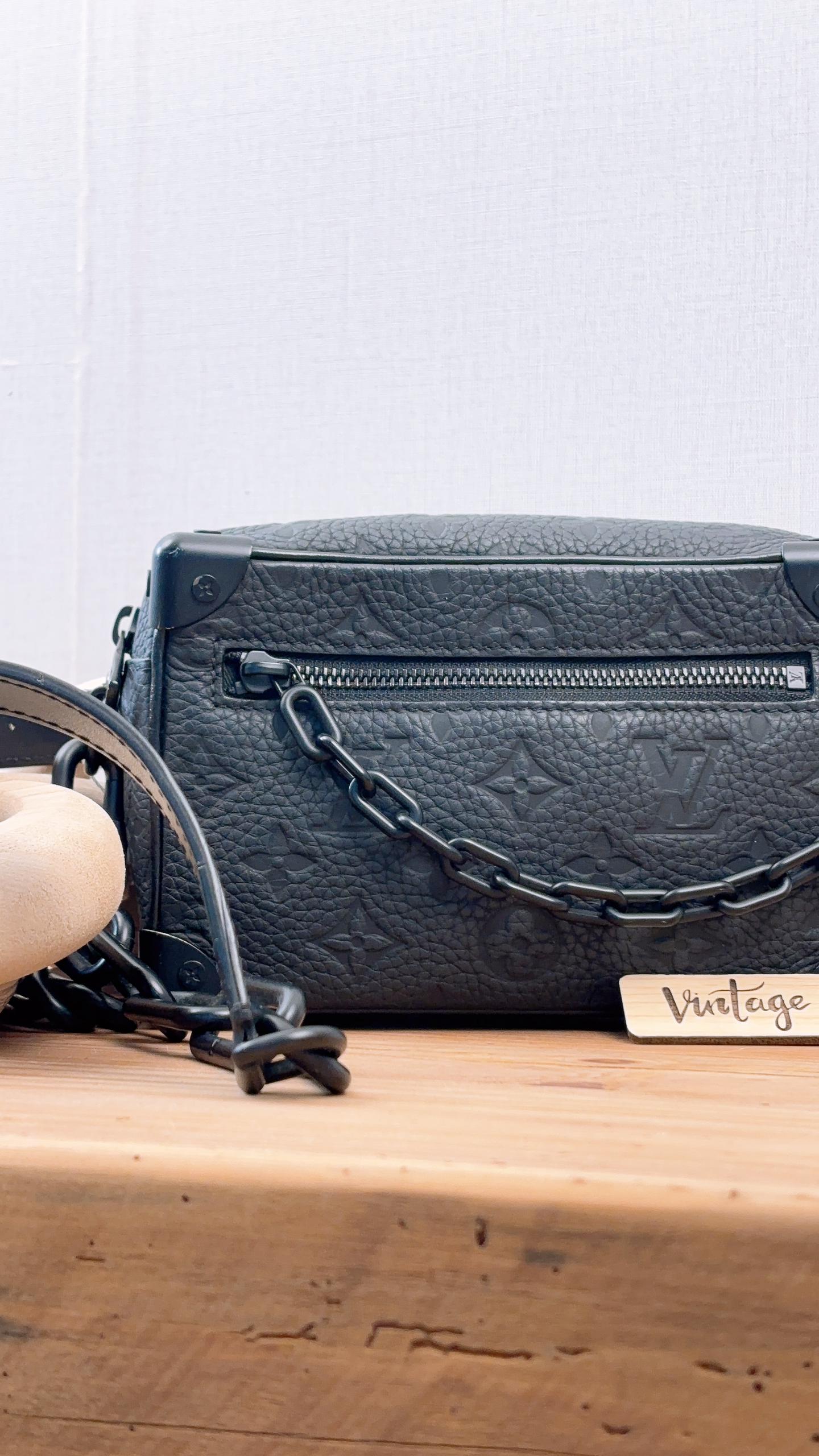 LV Black Taurillon Mini Soft Trunk