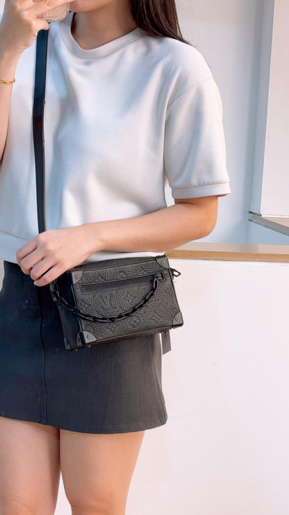 LV Black Taurillon Mini Soft Trunk