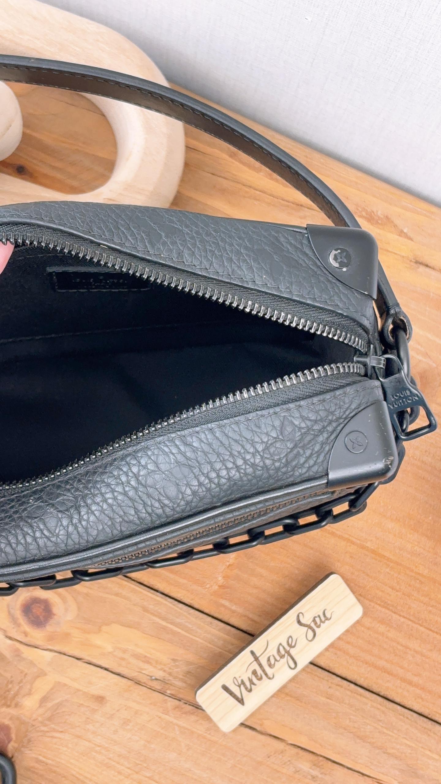 LV Black Taurillon Mini Soft Trunk