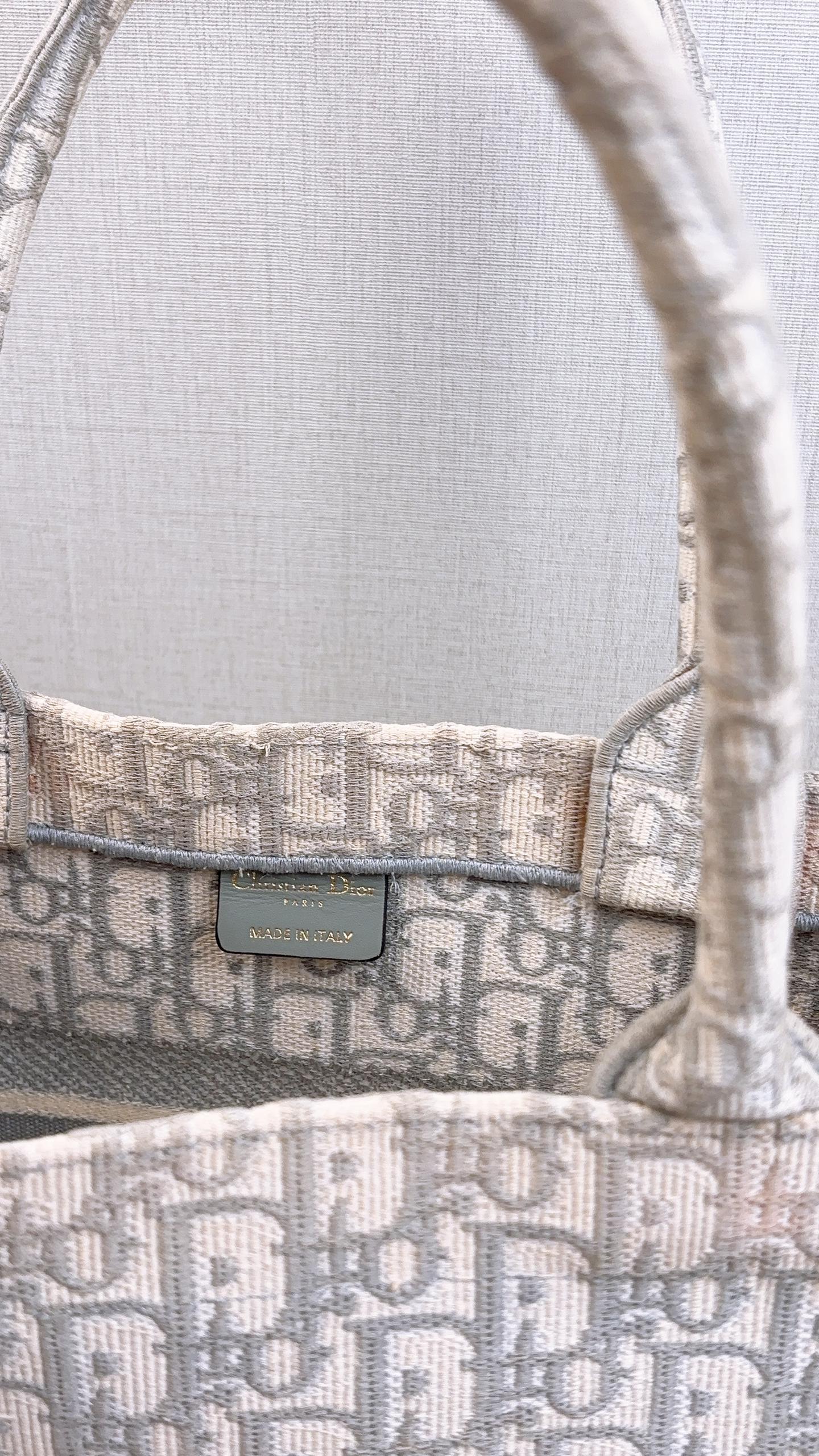 Dior Grey Oblique Medium Book Tote