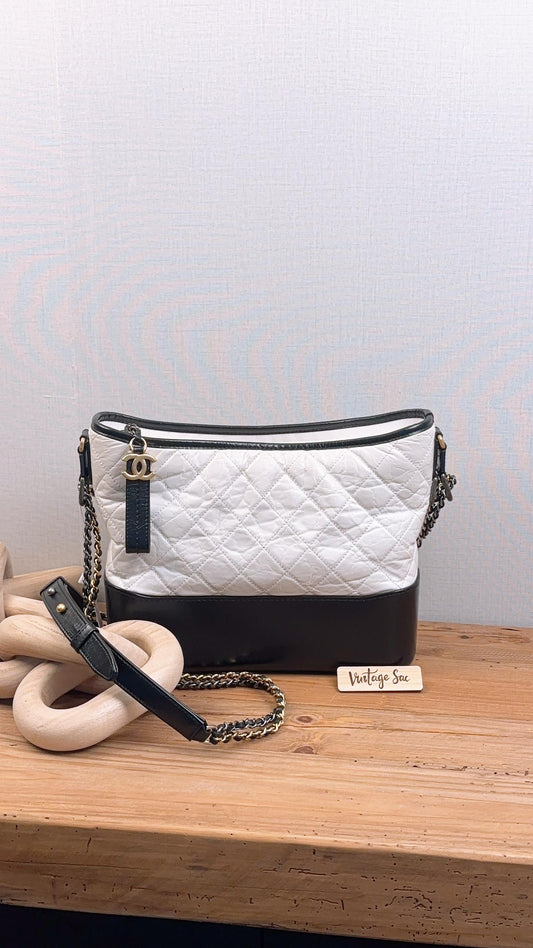 White x Black Medium Gabrielle Bag