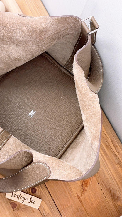 Hermes Etoupe Picotin 26 (PHW)